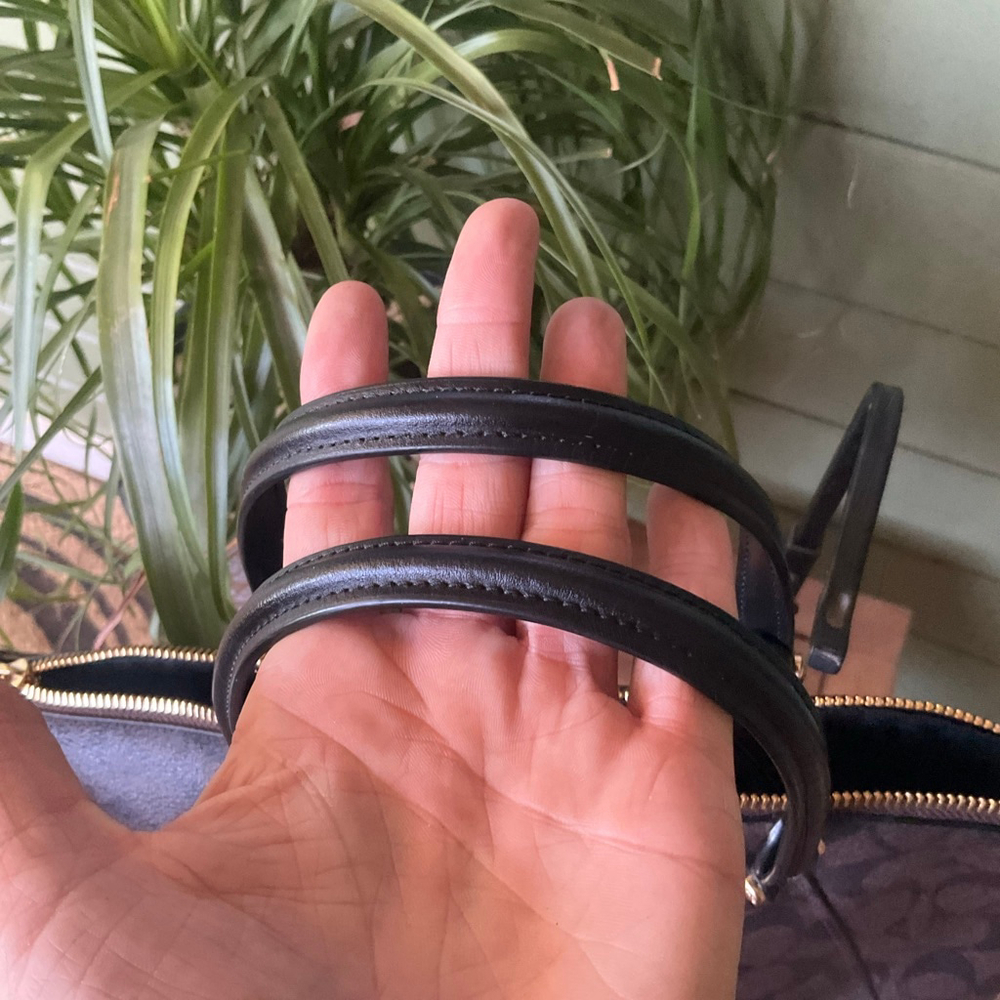 COACH Signature PRAIRIE SATCHEL in Signature Canvas Dark Brown/Black/Multi, EUC - Picture 8 of 14